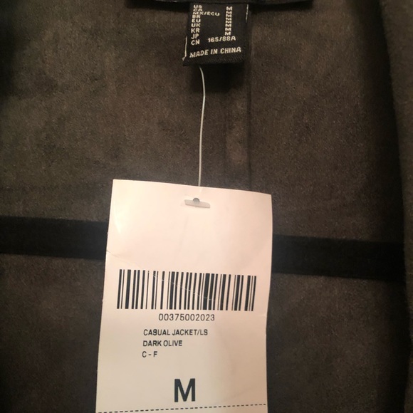 Olive green waterfall jacket/trench - Picture 2 of 3